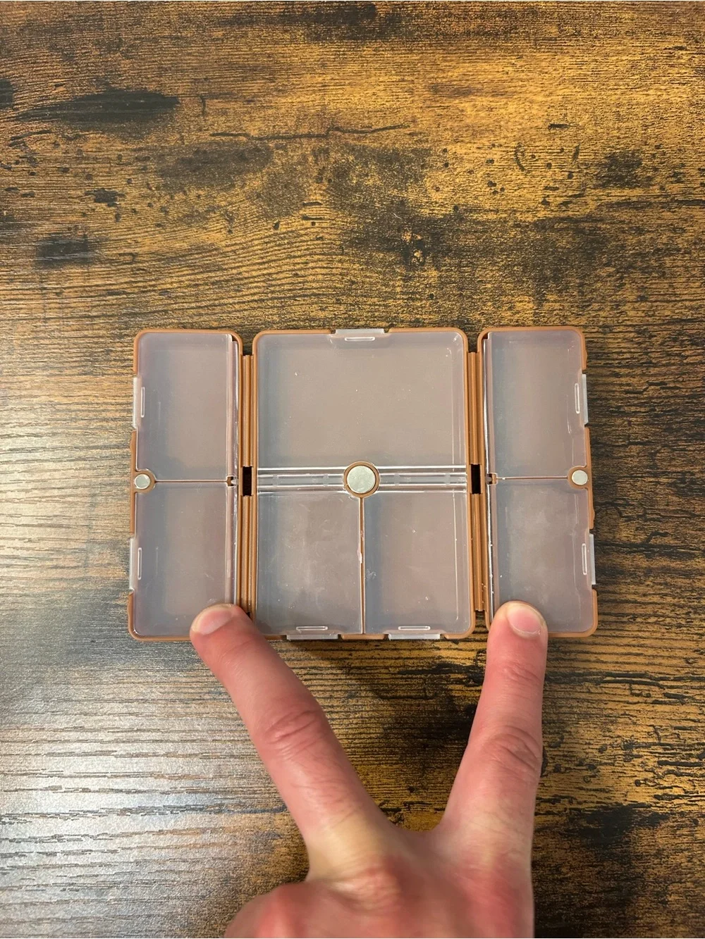 Portable Weekly Pill Organizer Travel Medication Case